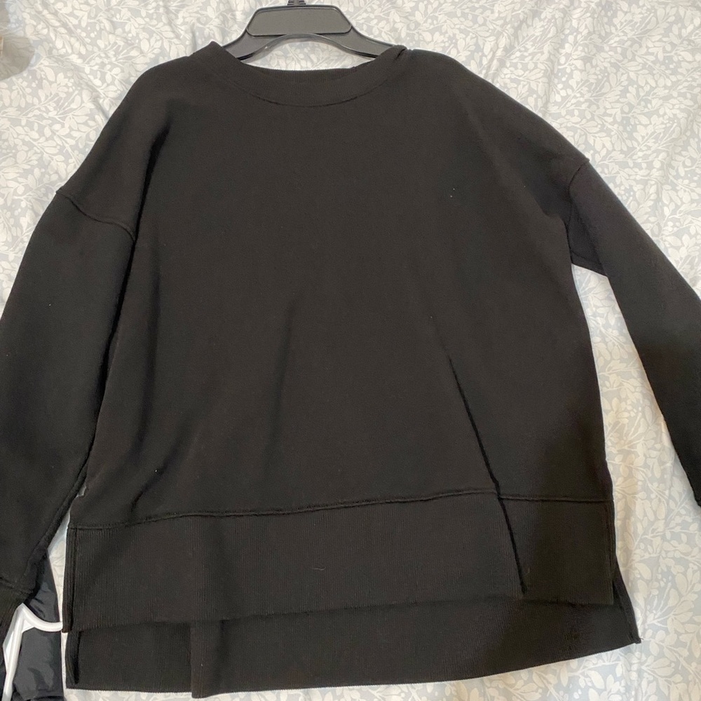 black sweater